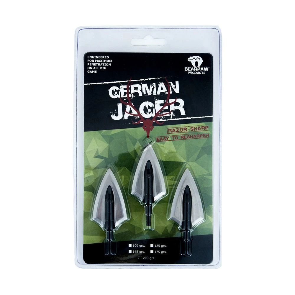 Bearpaw Jager Broadheads - 145g 3 Bearpaw Jager Broadheads - 145g
