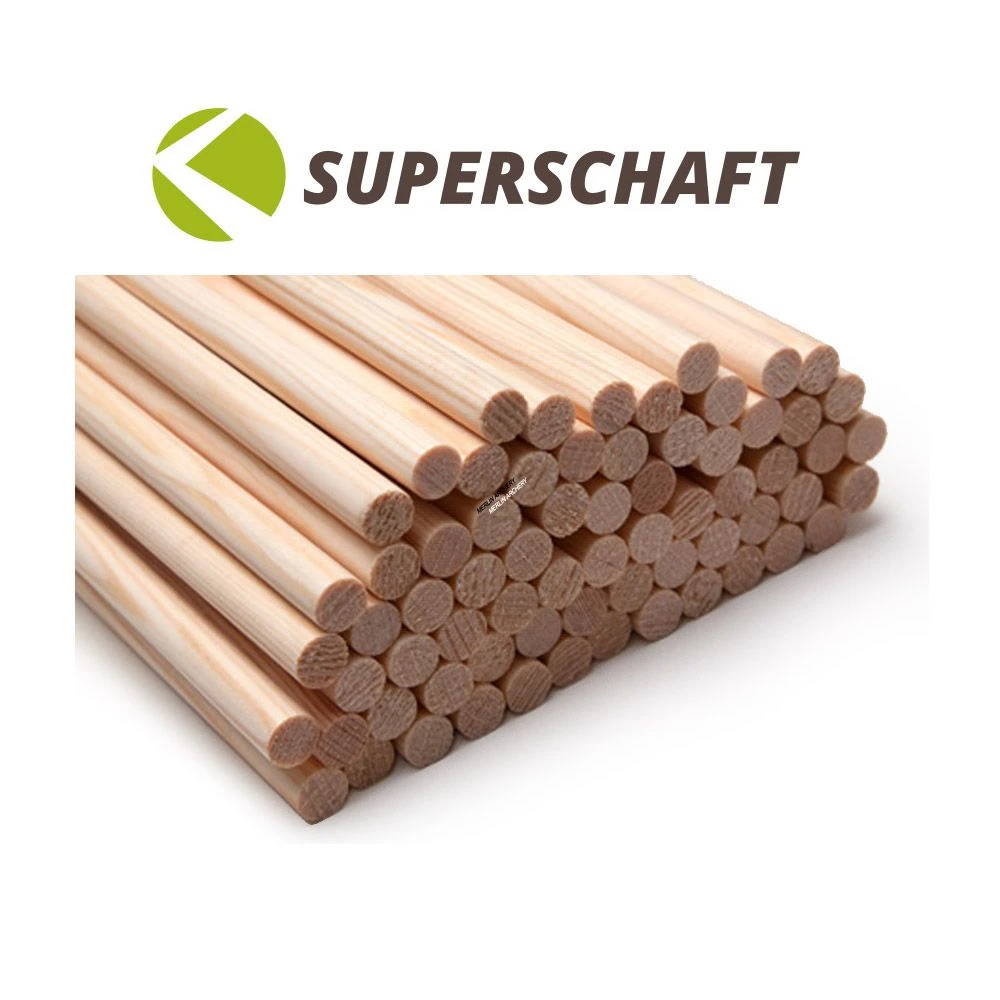 Superschaft Spruce Tapered Arrow Shafts - 11/32 To 5/16 - Weight Matched 3 Superschaft Spruce Tapered Arrow Shafts - 11/32 To 5/16 - Weight Matched
