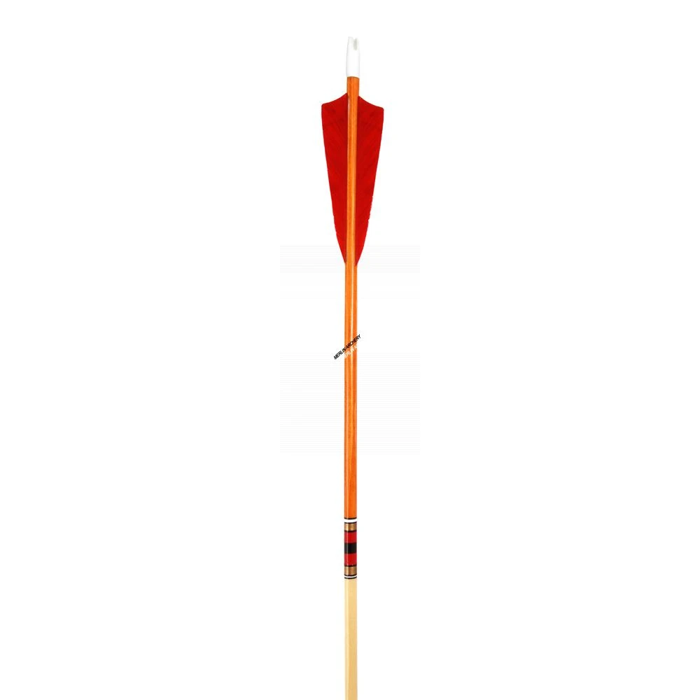 Bearpaw Premium Spruce Wooden Arrows - 11/32" - Cherry 3 Bearpaw Premium Spruce Wooden Arrows - 11/32" - Cherry